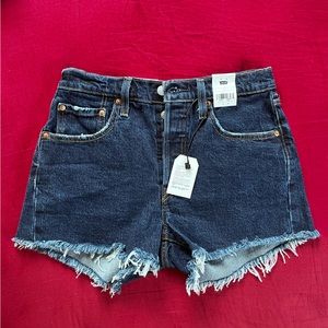 Levi’s 501 high rise shorts size 27